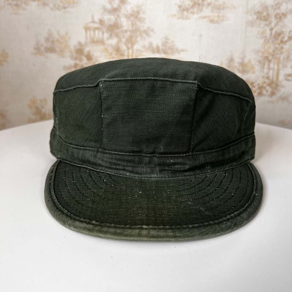Vtg 1960s OG-107 Military Patrol Cap | Vietnam Era Sateen Utility Hat | Size 7